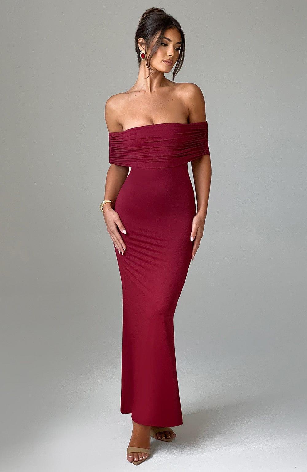 Belinda Maxi Dress - Burgundy Product Image