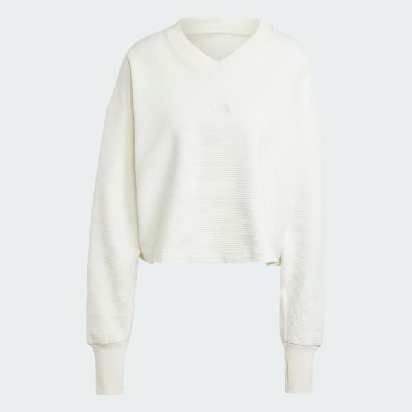 ALL SZN Ribbed V-Neck Sweatshirt Product Image