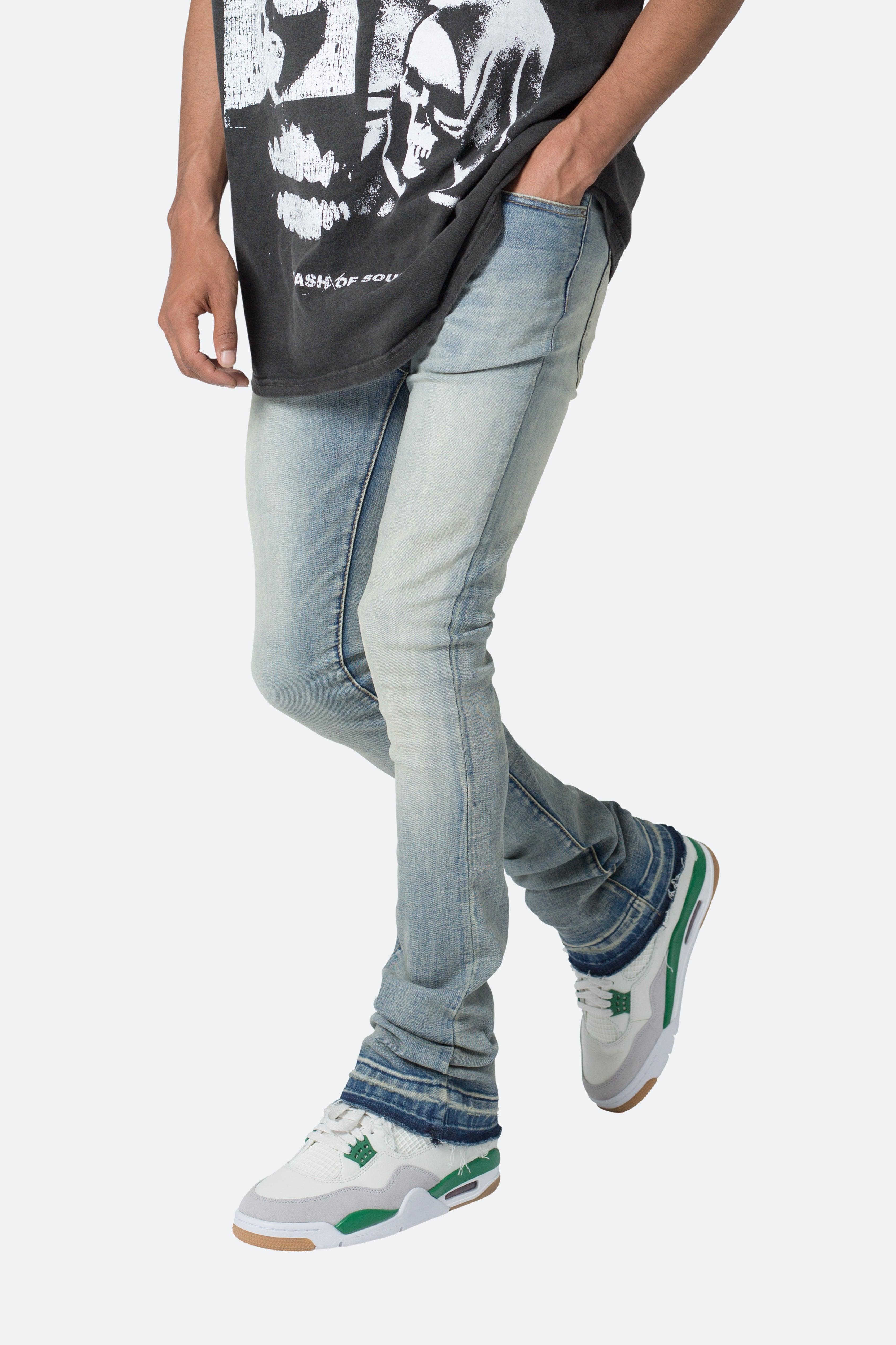 X514 Skinny Stacked Denim - Medium Blue Product Image