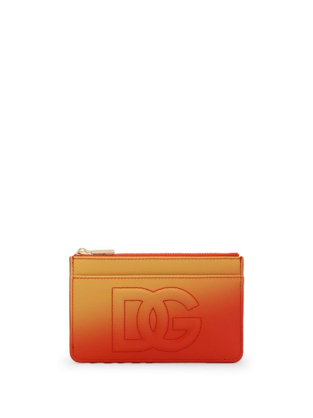 Dg Logo Card Holder In Orange Product Image