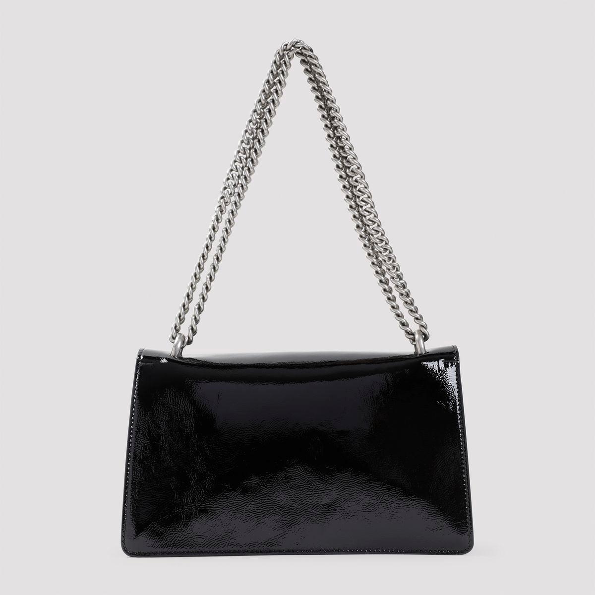 Dionysus Leather Crossbody Bag In Black Product Image