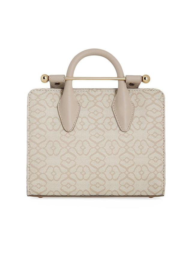 Womens Nano Monogram Jacquard & Leather Tote Bag Product Image