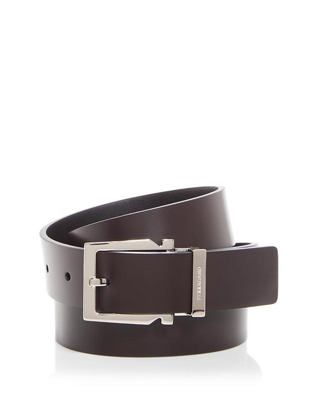 Mens Double Adjustable Reversible Leather Belt Product Image