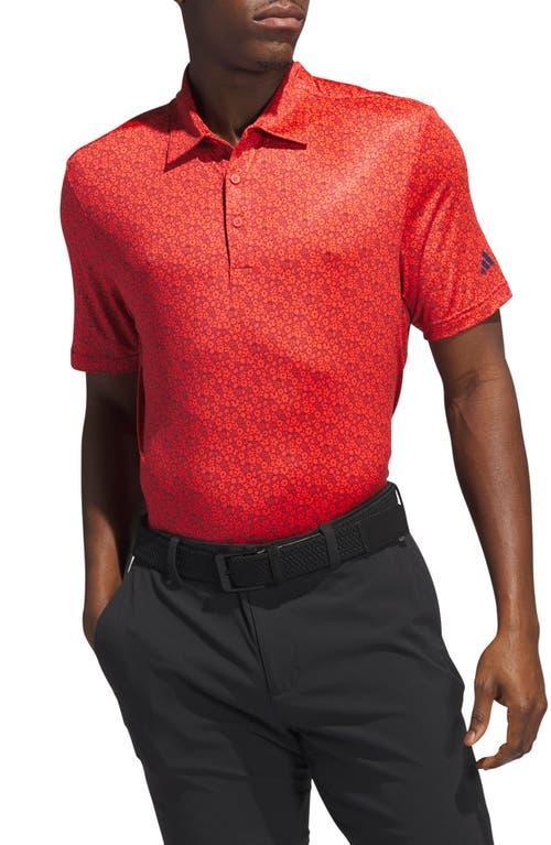 adidas Golf Ultimate365 Floral Print Performance Polo Product Image