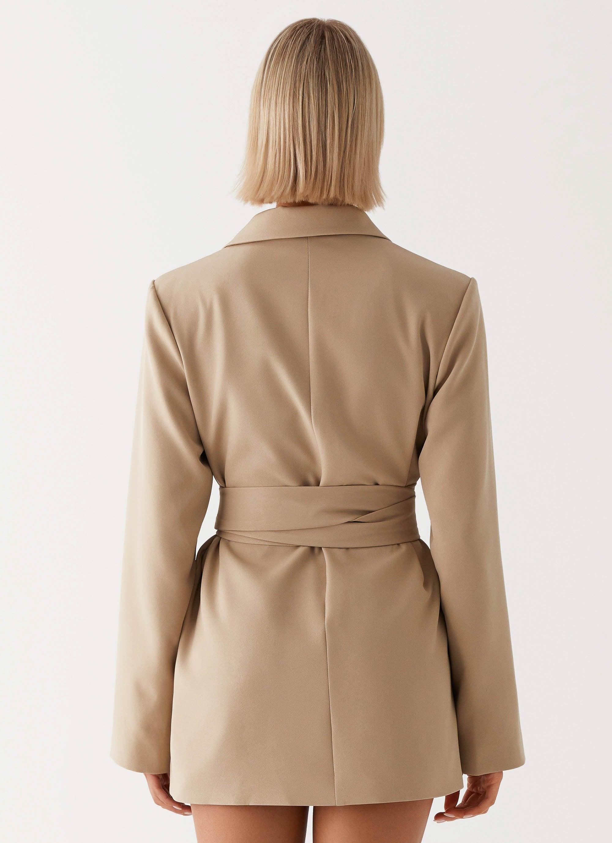 Clara Blazer Dress - Brown Product Image