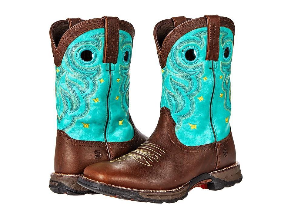 Durango Maverick 10 Western WP Blue) Women's Shoes Product Image