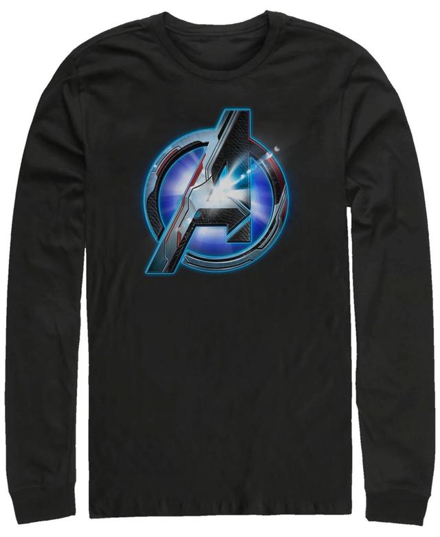 Marvel Mens Avengers Endgame Bright Light Logo, Long Sleeve T-shirt Product Image