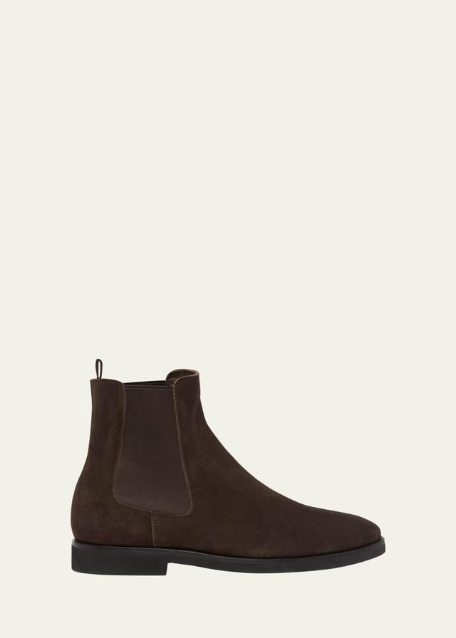 Mens Suede Leather Chelsea Boots Product Image