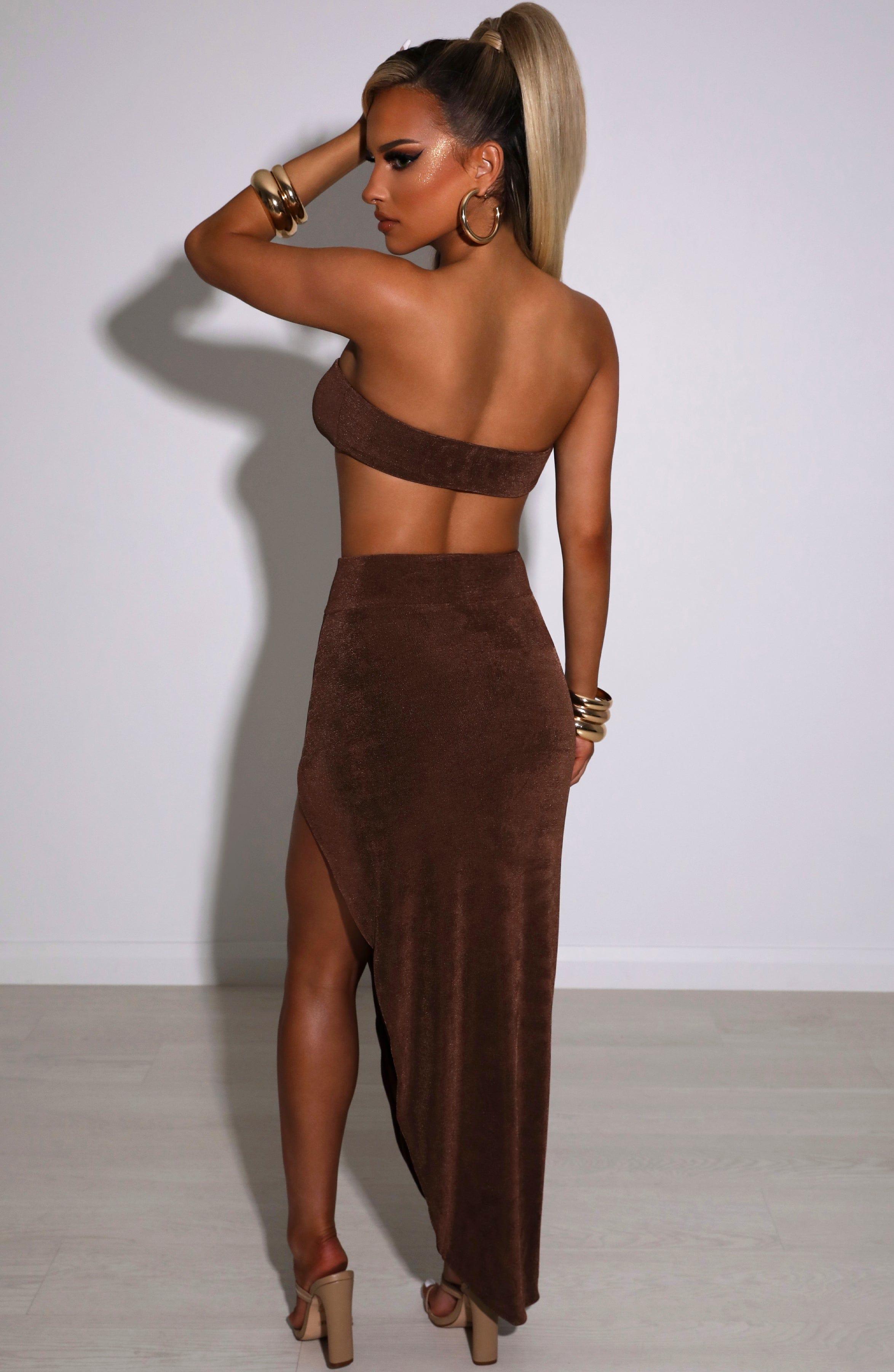 Malia Maxi Skirt - Chocolate Product Image