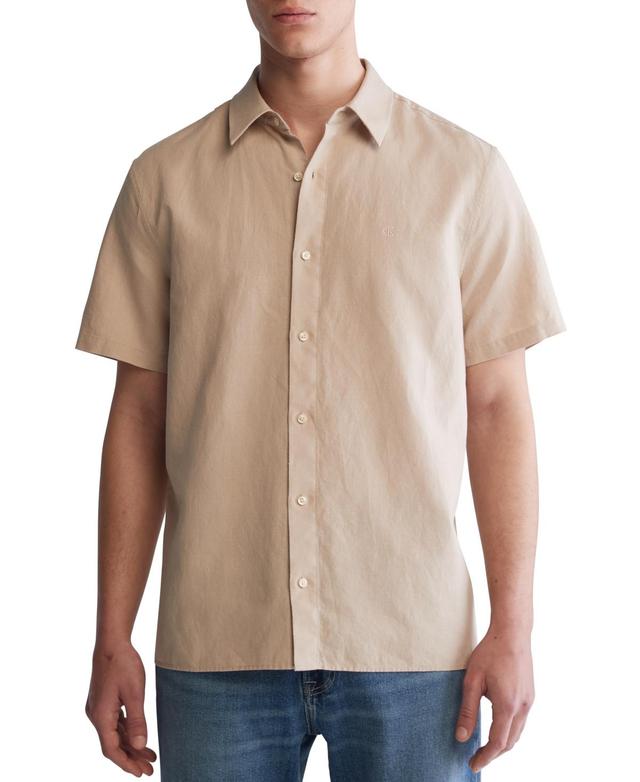 Men's Classic-Fit Textured Button-Down Shirt  Product Image