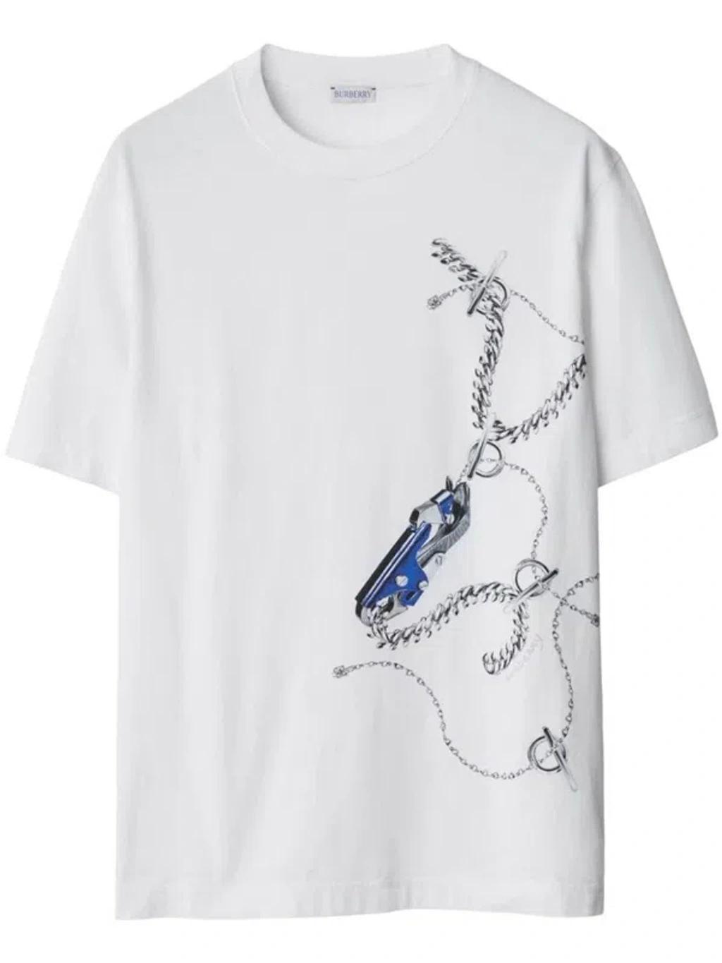 Printed T-shirt In White Product Image