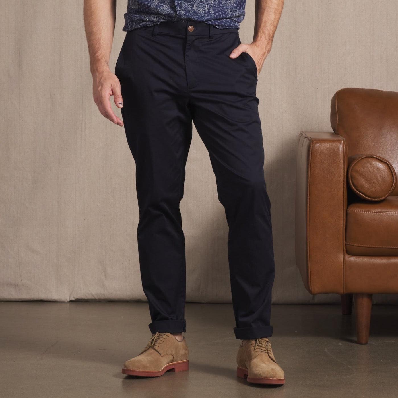 Thompson Flex Stretch Chino (Relaxed Fit) - Dark Navy Product Image