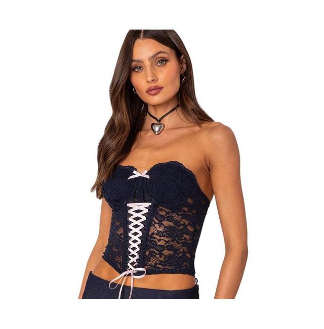 Women's Cinch sheer lace corset Top Product Image