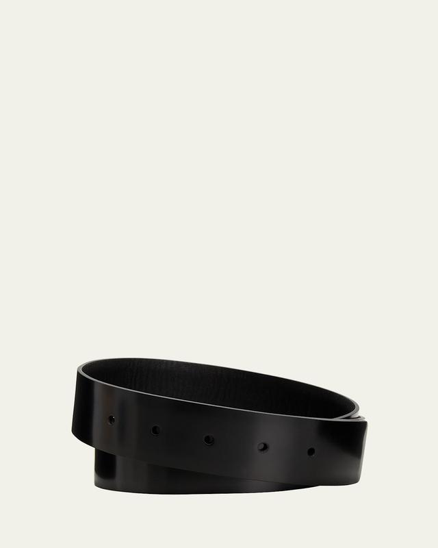 Mens Spazzolato Leather Belt Strap Product Image