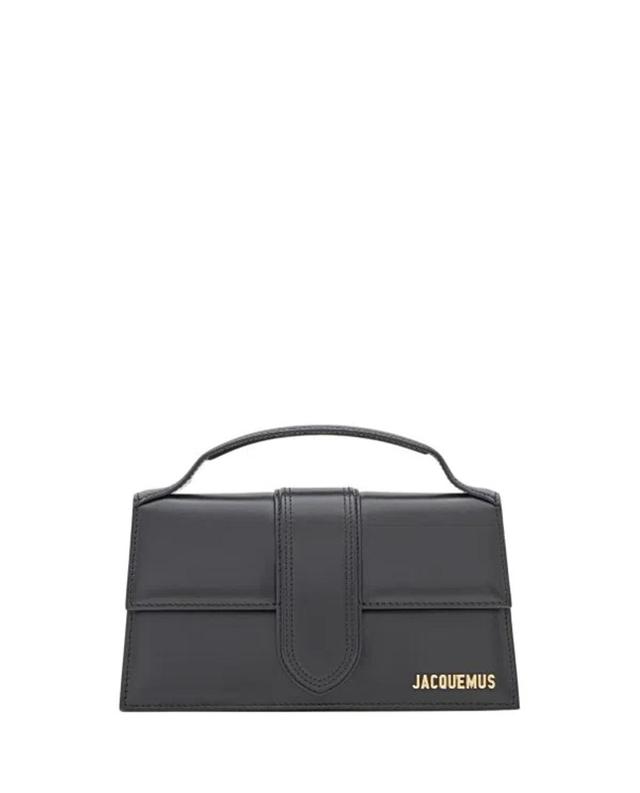 JACQUEMUS Le Bambino Leather Shoulder Bag In Black Product Image