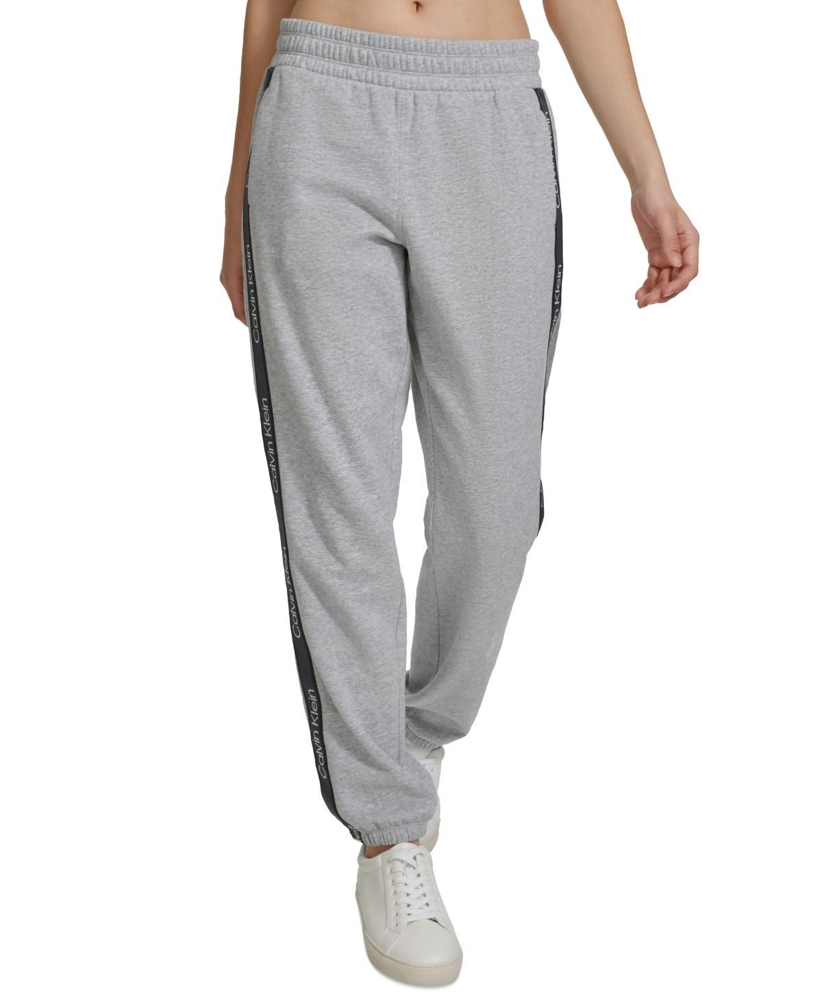 Calvin Klein Performance Womens Eco Fleece Logo Stripe Joggers Product Image