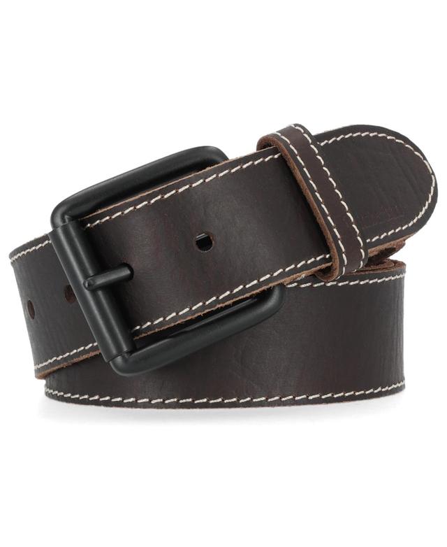 Timberland Mens 38mm Contrast Stitch Leather Belt Product Image