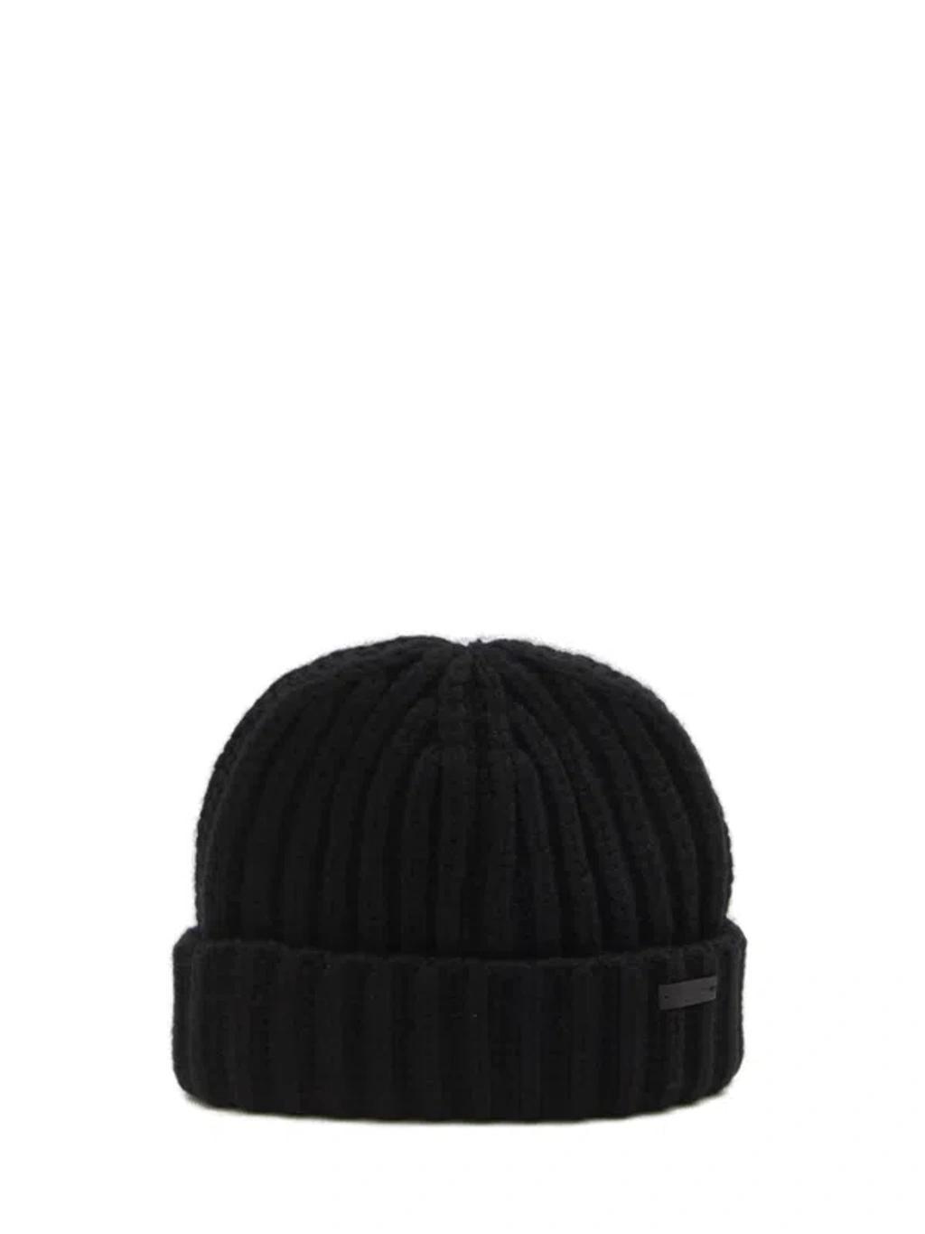 Cashmere Beanie In Black Product Image