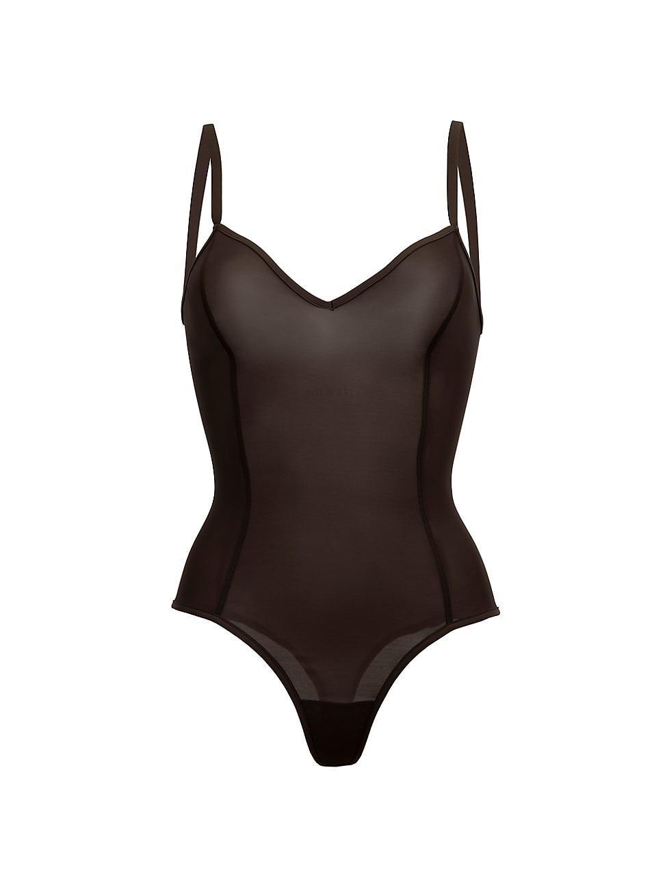 Womens All Mesh Thong Bodysuit Product Image