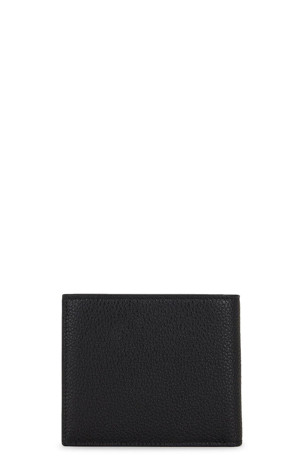 TOM FORD Two Tone Leather Bifold Wallet in Black Product Image