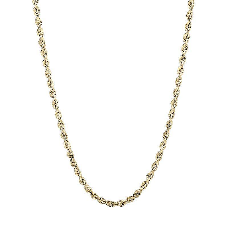 Everlasting Gold 14k Gold Rope Chain Necklace, Womens Product Image