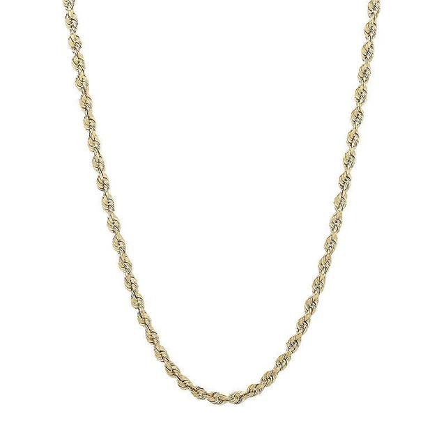 Everlasting Gold 14k Gold Rope Chain Necklace, Womens Product Image