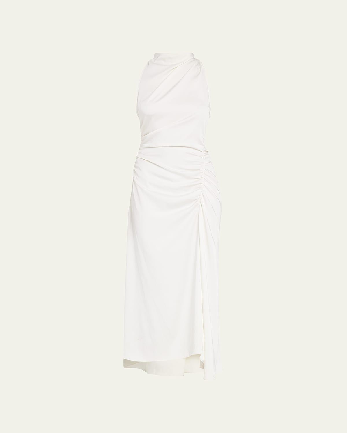 Womens Inez Satin Halter Dress Product Image