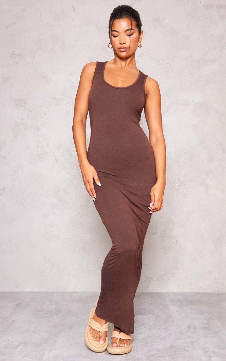 Chocolate Basic Maxi Dress Product Image