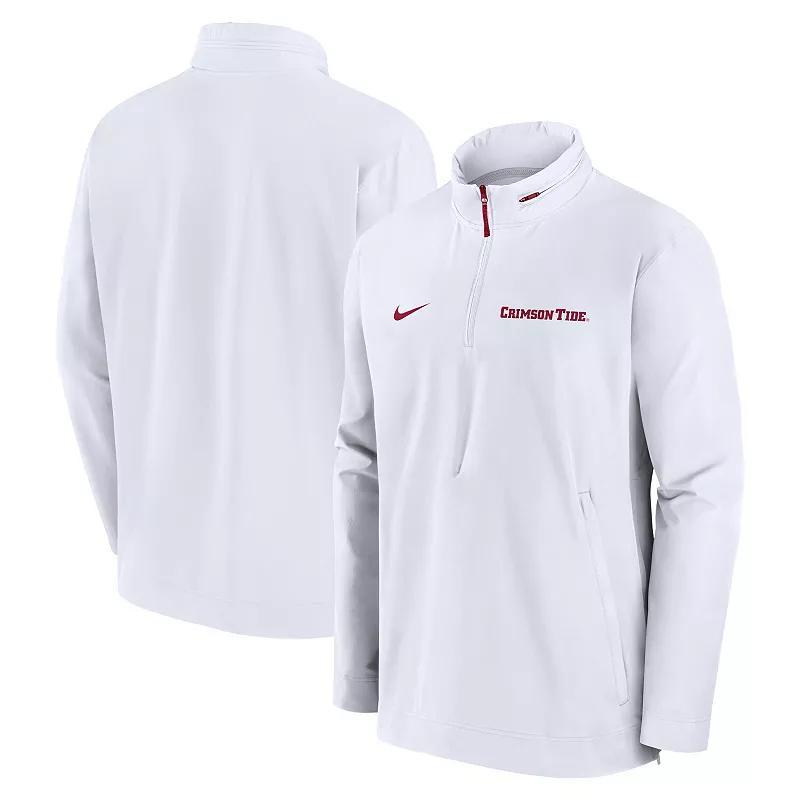 Alabama Crimson Tide Sideline Coach Nike Men's College 1/2-Zip Hooded Jacket Product Image