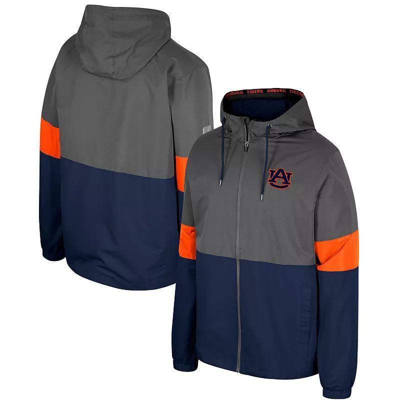 Mens Colosseum Charcoal Auburn Tigers Miles Full-Zip Jacket Product Image