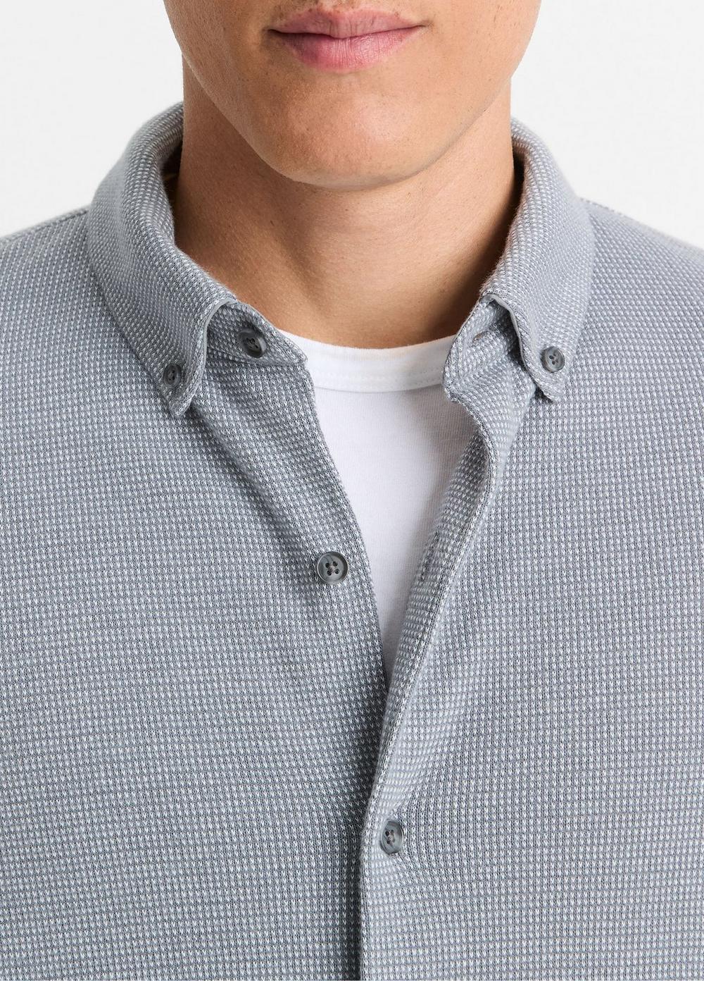 Birdseye Pima Cotton Button-Down Shirt Product Image