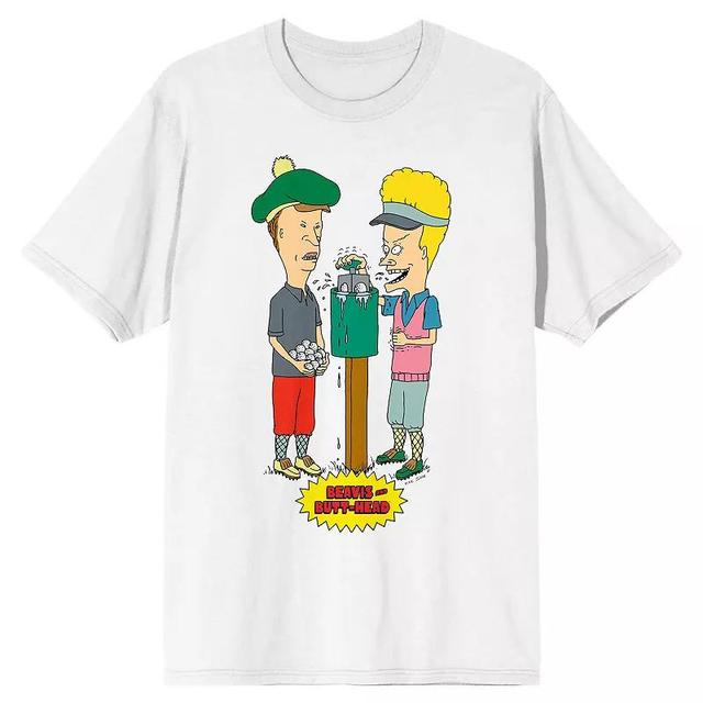 Mens Beavis & Butthead Characters Short Sleeve Graphic Tee Product Image