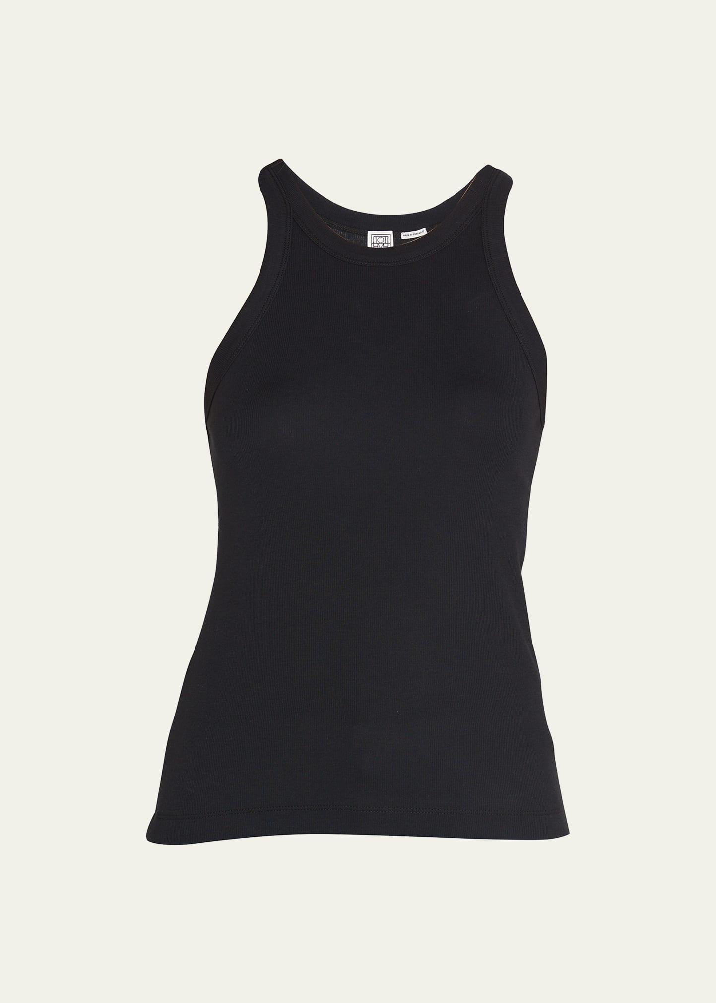 Womens Curved Rib Tank Top Product Image