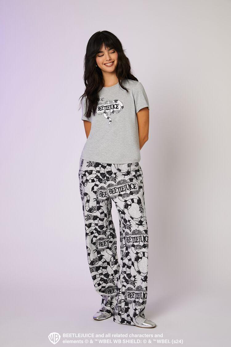 Beetlejuice Beetlejuice Tee & Pants Pajama Set | Forever 21 Product Image