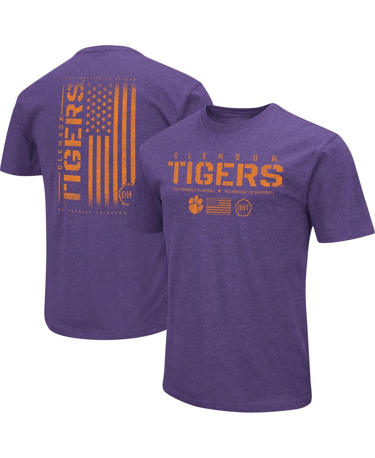 Mens Colosseum Clemson Tigers OHT Military Appreciation Flag 2.0 T-Shirt Product Image