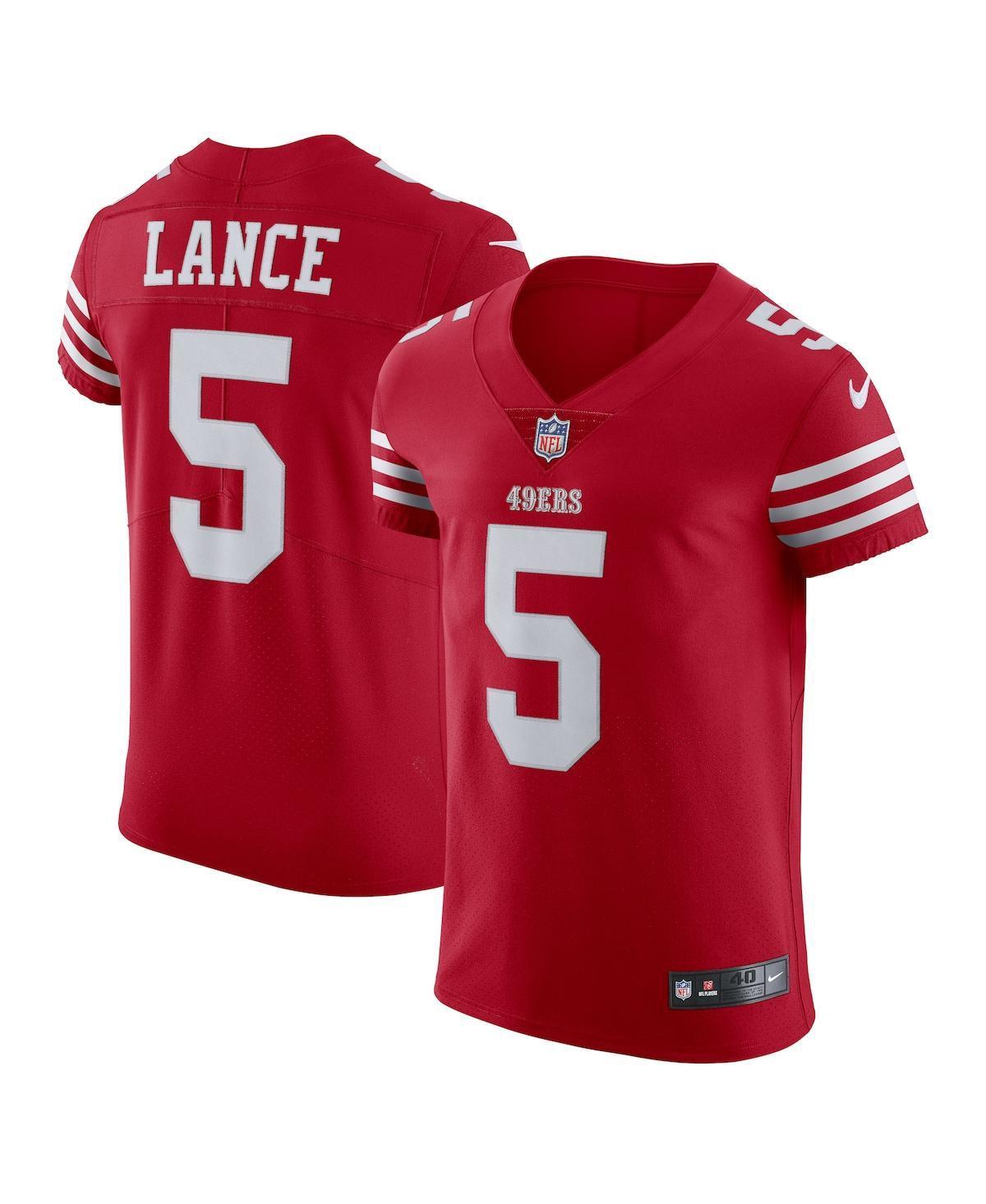 Mens Nike Trey Lance Scarlet San Francisco 49ers Vapor Elite Jersey - Scarlet Product Image