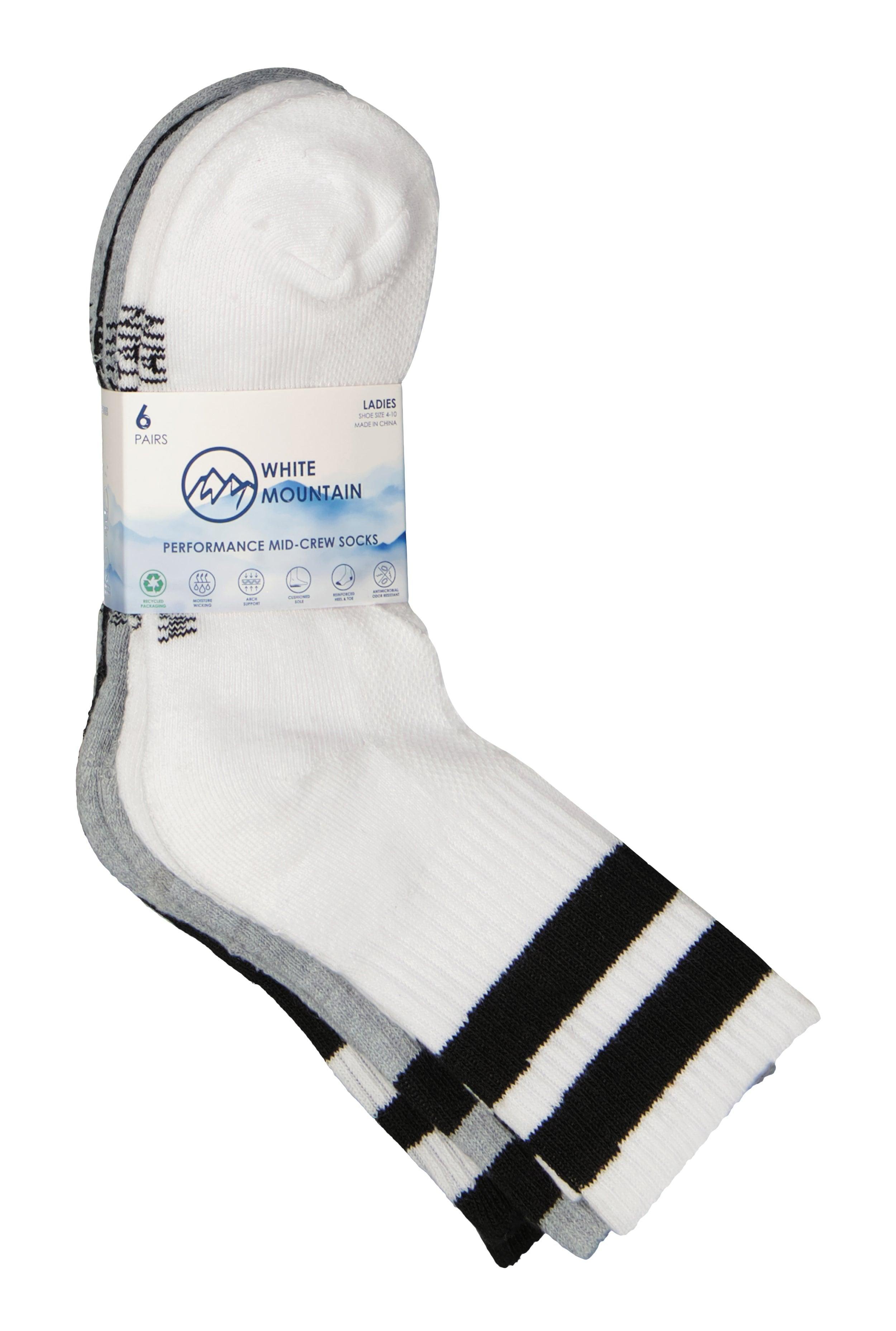 Performance Mid Crew Socks 6 Pack Set Female Product Image