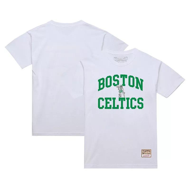 Mens Mitchell & Ness Boston Celtics Hardwood Classics Vintage Warm Up T-Shirt Product Image