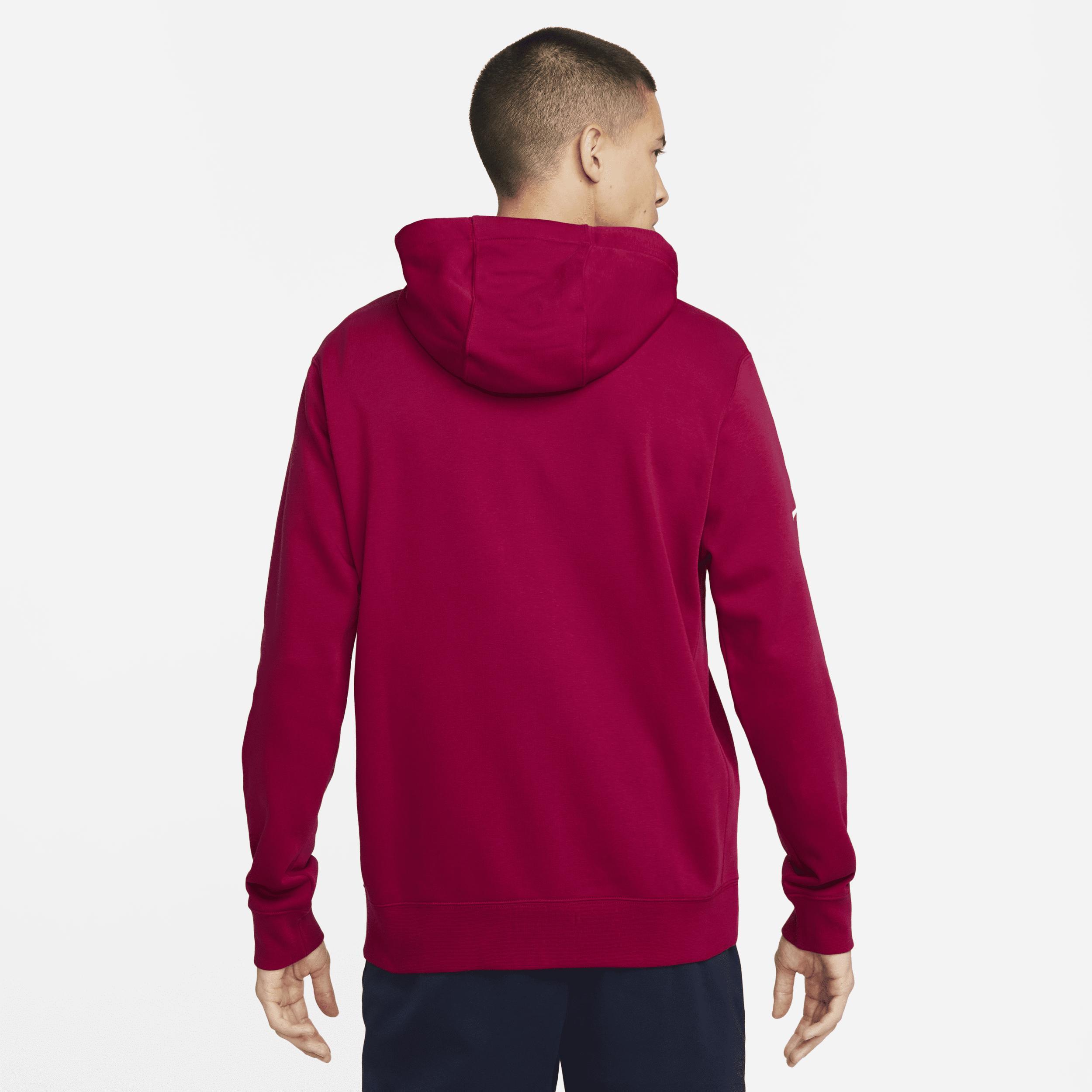 Mens Nike Red Barcelona Club Fleece Full-Zip Hoodie Product Image