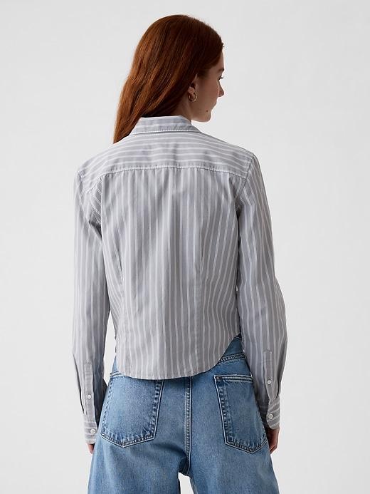 Organic Cotton Fitted Cropped Shirt Product Image