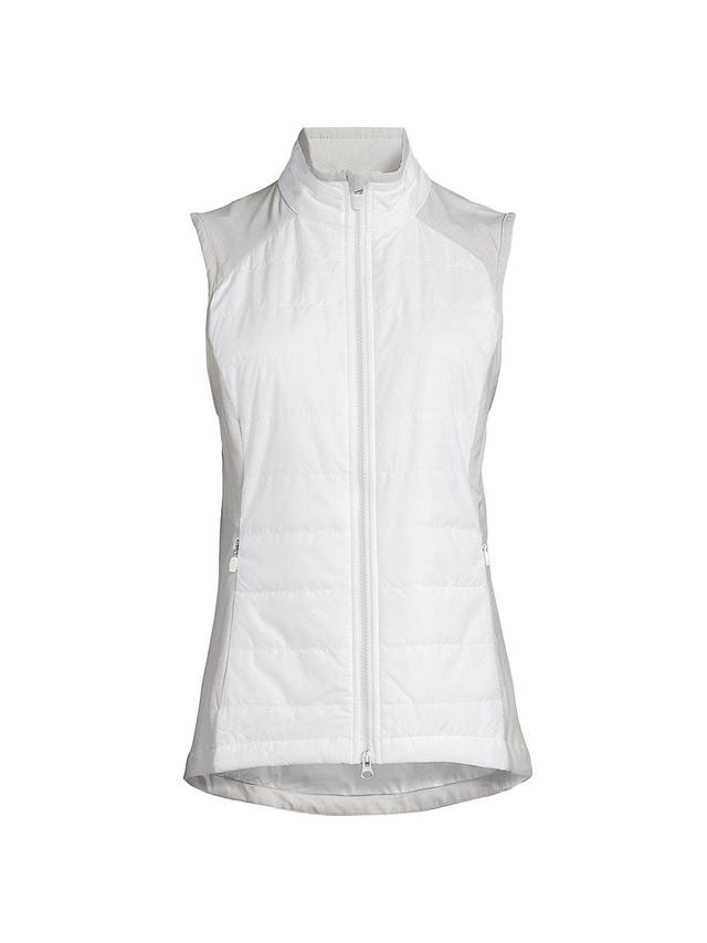 Womens 2020 U.S. Open Zero Restriction White Tess Full-Zip Vest Product Image