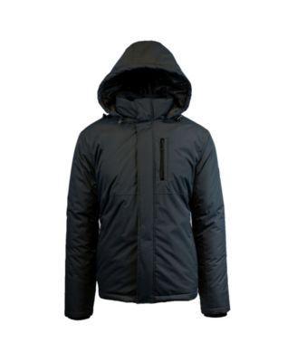 Spire By Galaxy Men's Heavyweight Presidential Tech Jacket with Detachable Hood Product Image