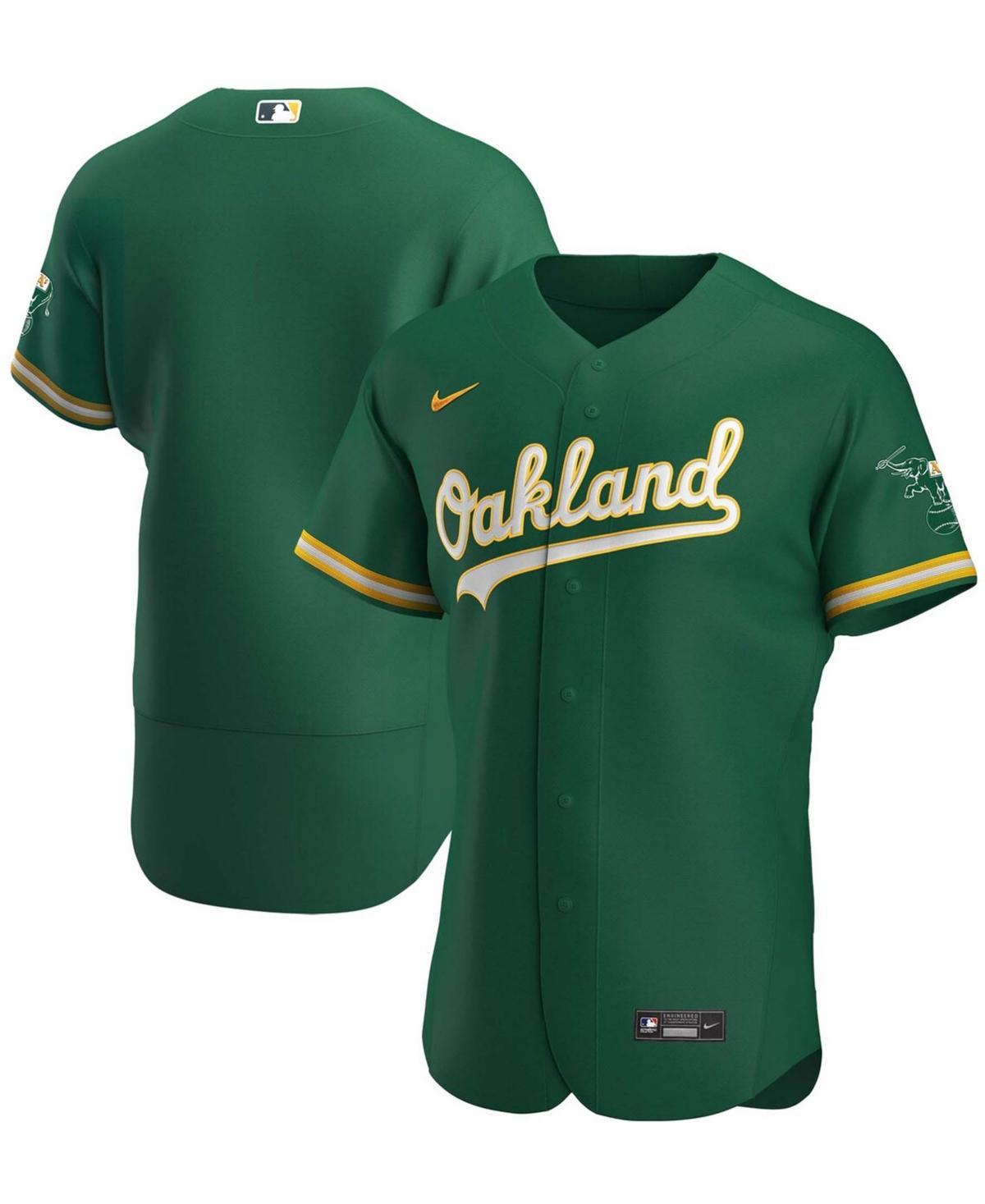 Mens Kelly Green Oakland Athletics Authentic Team Jersey - Kelly Green Product Image