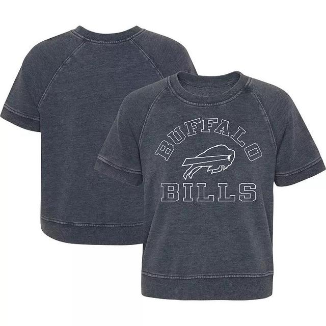 Girls Juniors Heather Charcoal Buffalo Bills Cheer Squad Raglan T-Shirt, Womens Product Image