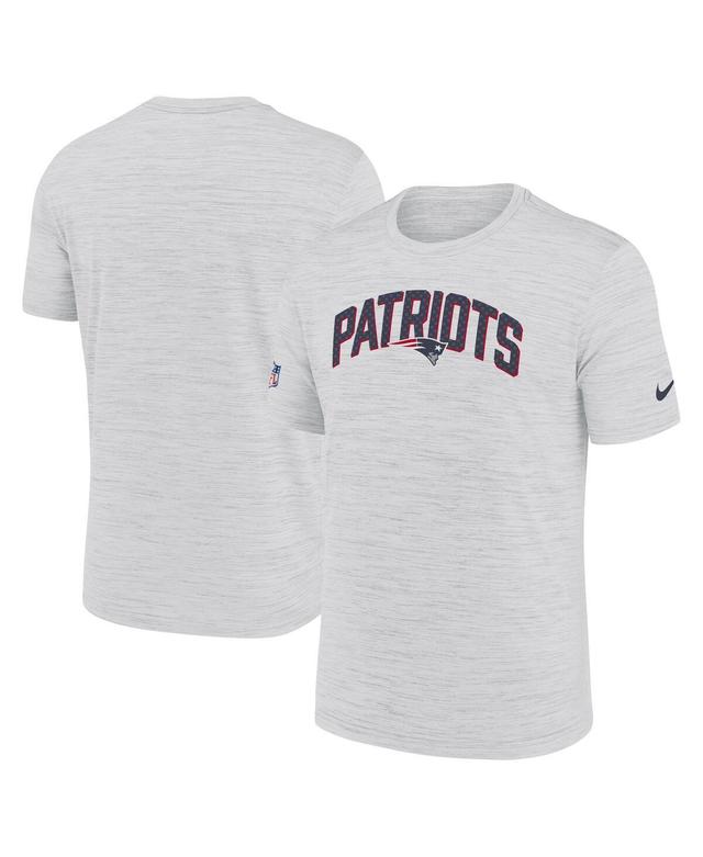 Mens Nike White New England Patriots Velocity Athletic Stack Performance T-shirt Product Image