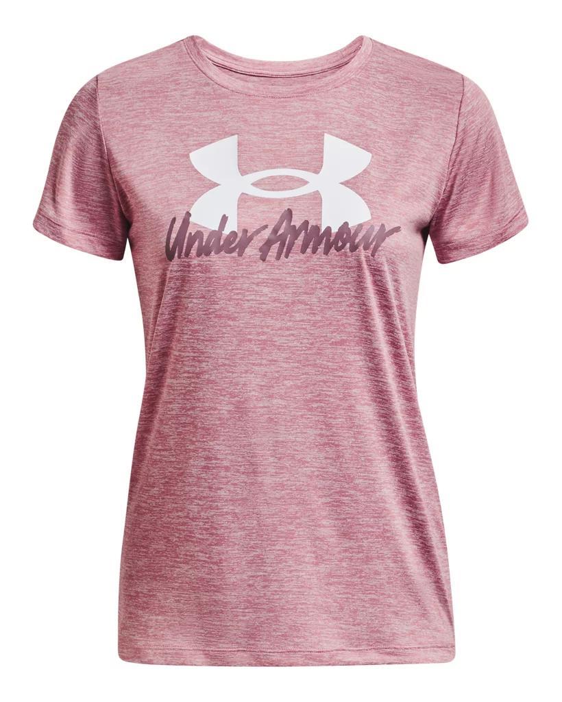 Women's UA Tech™ Twist Graphic Short Sleeve Product Image