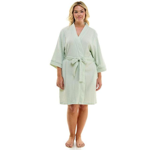 Plus Size Croft & Barrow Kimono Robe, Womens Product Image