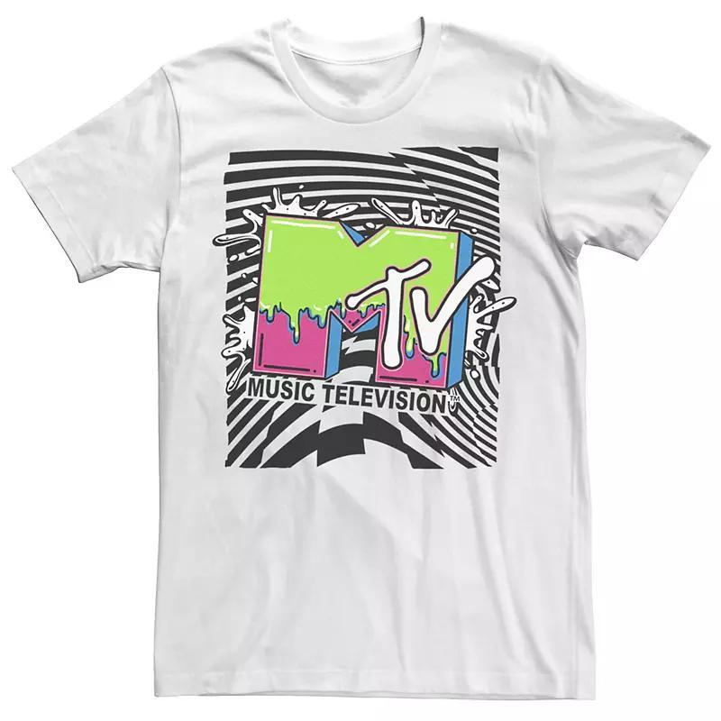 Mens MTV Slime Checkered Splash Logo Tee Product Image