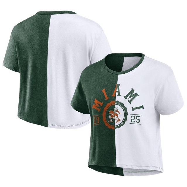 NCAA Miami Hurricanes Womens Split T-Shirt Product Image