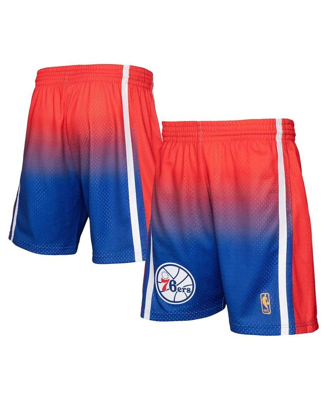 Mens Mitchell & Ness Red Philadelphia 76ers 1996/97 Hardwood Classics Fadeaway Reload 3.0 Swingman Shorts - Red Product Image